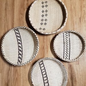 Zimbabwe woven basket decor